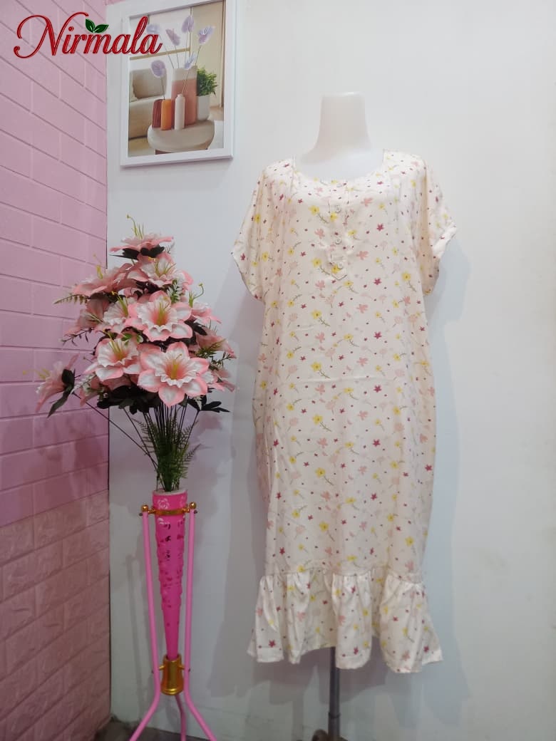 Ruffle Hem Pastel Star House Dress