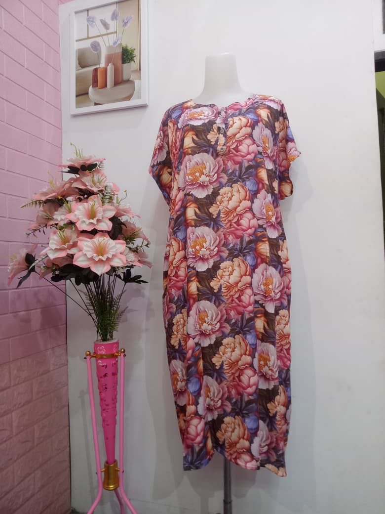 Floral Blossom Comfort House Dress
